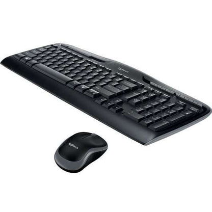 Logitech - Wireless Combo MK330 teclado Ratón incluido USB QWERTY Español Negro  Gris