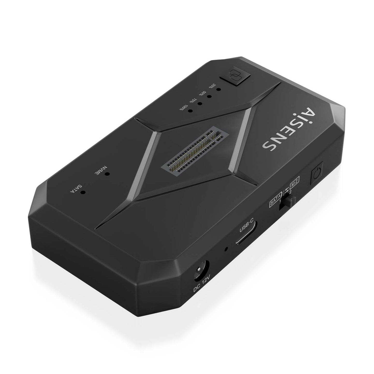 AISENS - Estación de Docking SATA 2.5/3.5  M.2 NVMe a USB 3.0/3.1 Gen1  Clone  Negro