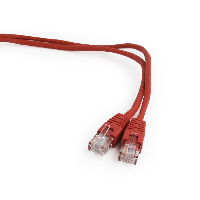 Gembird - PP12-1M/R cable de red Rojo Cat5e U/UTP (UTP)