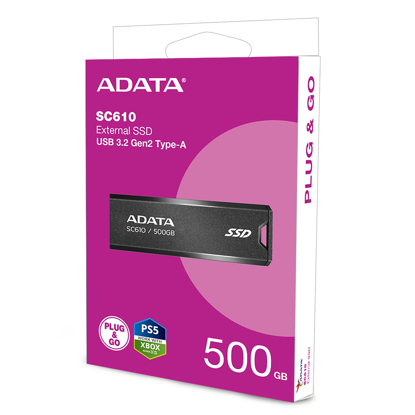 ADATA - SC610 500 GB Negro