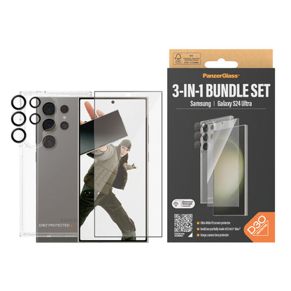 PanzerGlass - 3-in-1 Bundle Glas  Case  Cam Protector de pantalla Samsung 1 pieza(s)