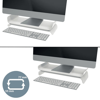 Leitz - Ergo Adjustable Monitor Stand 68 6 cm (27") Gris Escritorio