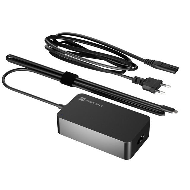 NATEC - Grayling USB-C 45W adaptador e inversor de corriente Universal Negro