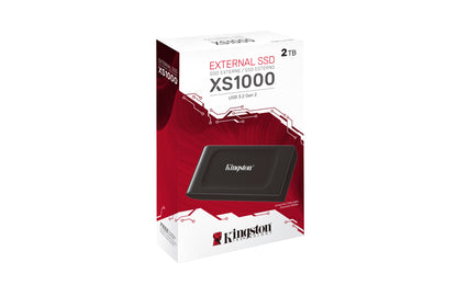 Kingston Technology - XS1000 2 TB USB Tipo C 3.2 Gen 2 (3.1 Gen 2) Negro