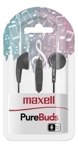 Maxell - AURICULARES MAXELL BOTON NEGRO M668