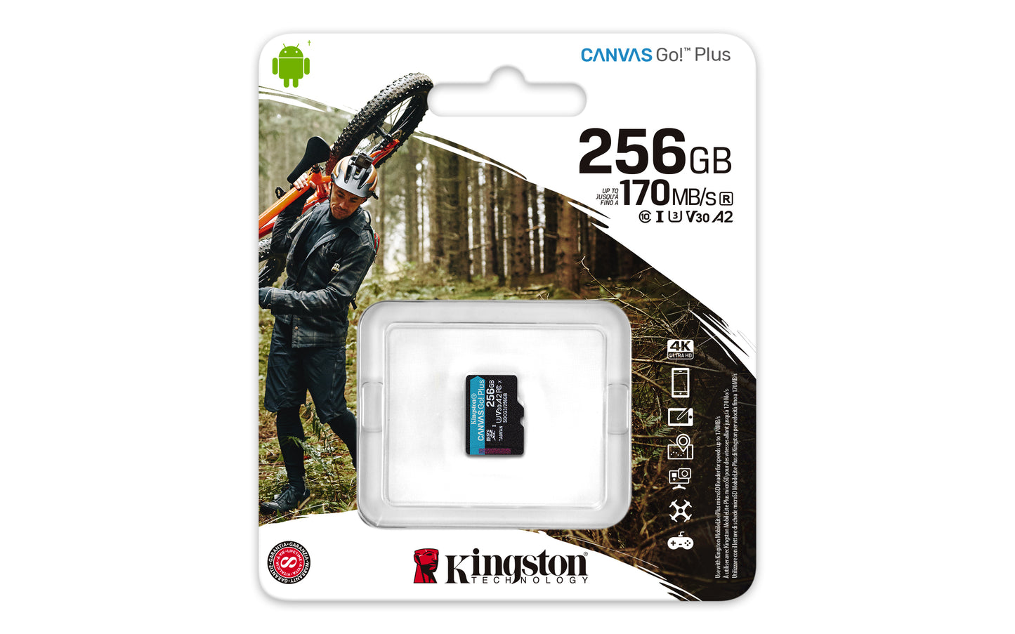 Kingston Technology - Canvas Go! Plus 256 GB MicroSD UHS-I Clase 10