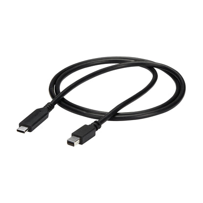 StarTech.com - Cable de 1m USB-C a Mini DisplayPort - 4K 60Hz - Negro - Adaptador USB 3.1 Tipo C a mDP