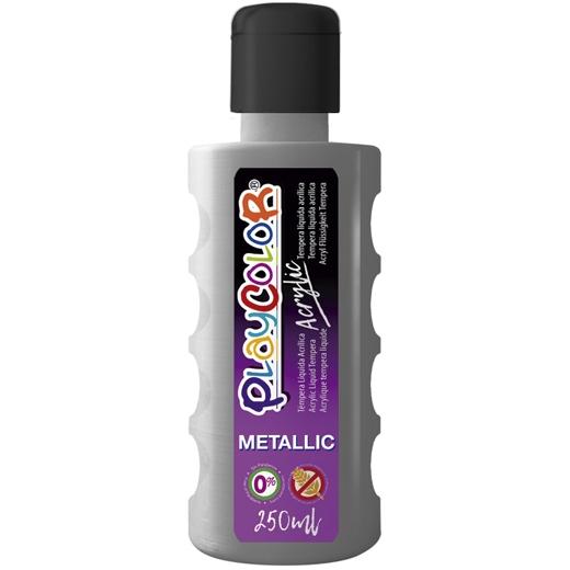 Playcolor - BOTE PINTURA PLAYCOLOR ACRYLIC 250ML PLATA