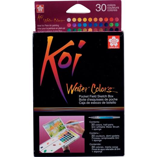 Talens - TALENS SAKURA KOI WATER COLORS SKETCH BOX 30 COLORES SURTIDOS