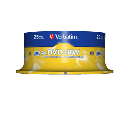 Verbatim - DVD+RW Matt Silver 4 7 GB 25 pieza(s)