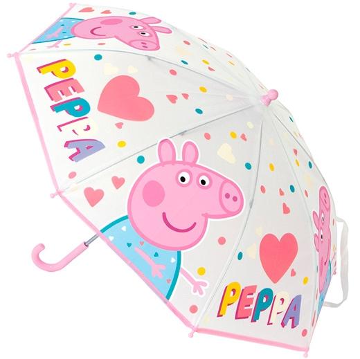 Safta - SAFTA PARAGUAS MANUAL 46CM PEPPA PIG HAVING FUN