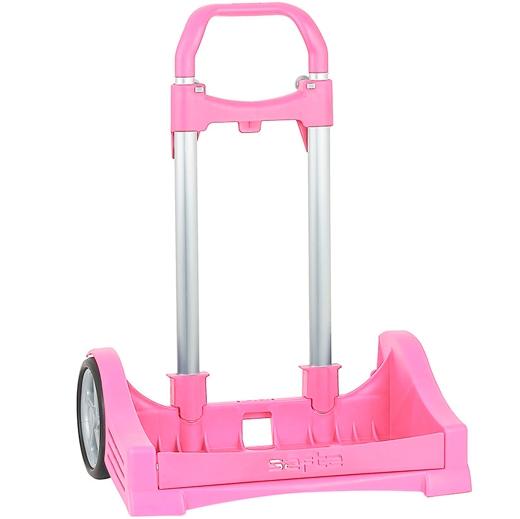 Safta - SAFTA CARRO PORTAMOCHILAS EVOLUTION P.673C TROLLEY ROSA CLARO