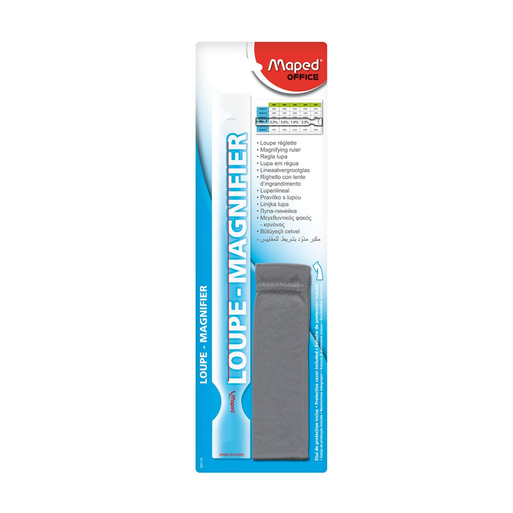 Maped - 395110 lente de aumento y lupa 1 5x Transparente  Blanco