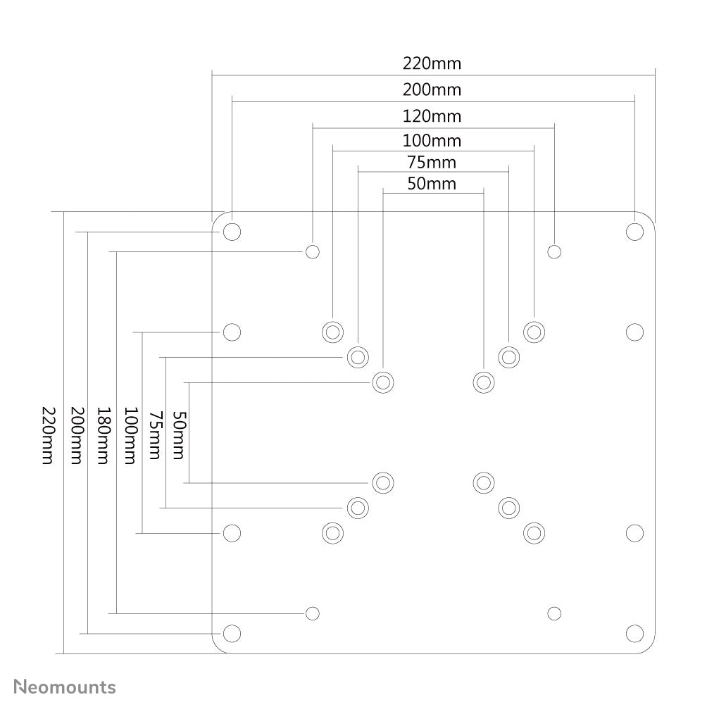 Neomounts - Placa adaptadora VESA