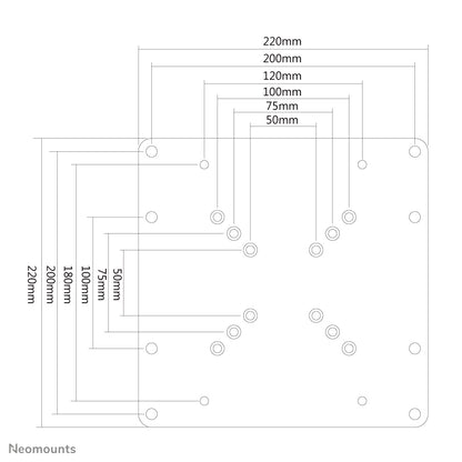 Neomounts - Placa adaptadora VESA