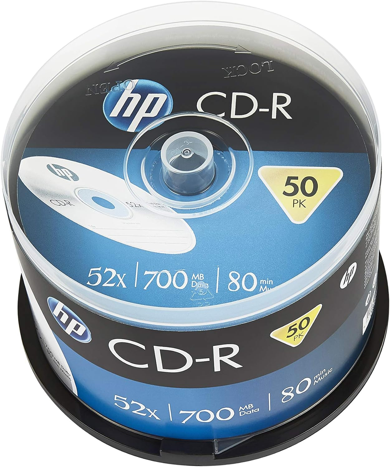 HP - HP CDR80 52X 50PK SPINDLE HP 700MB