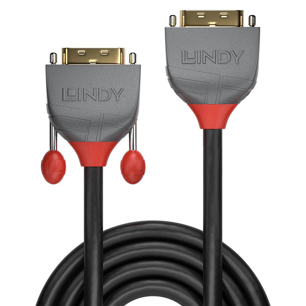 Lindy - 36232 cable DVI 2 m DVI-D DVI-I Negro