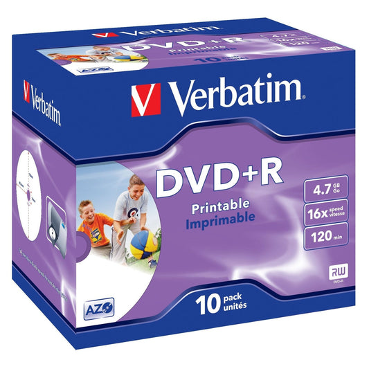 Verbatim - 43508 DVD en blanco 4 7 GB DVD+R 10 pieza(s)