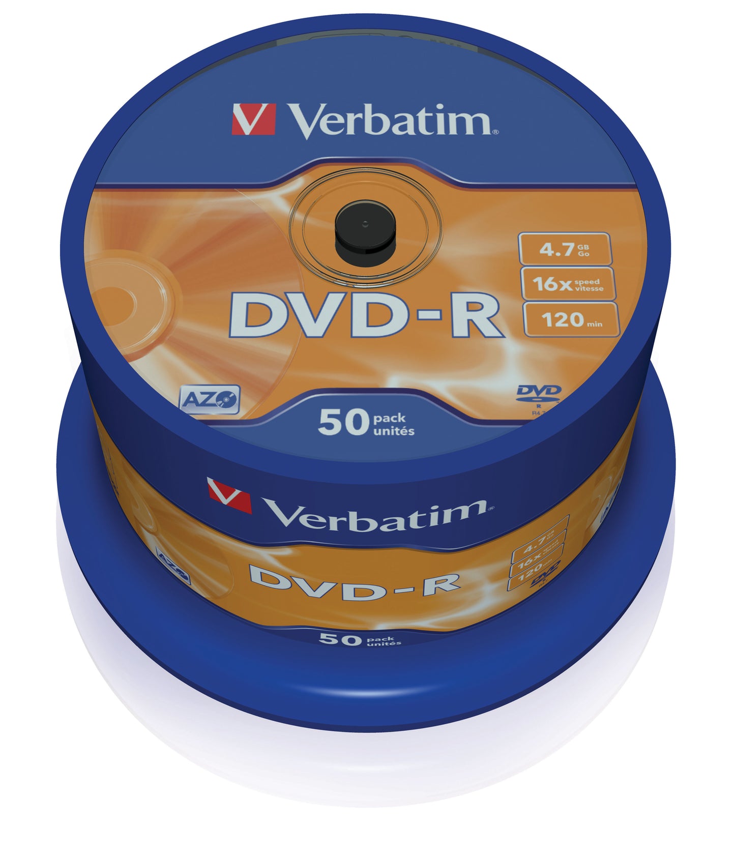 Verbatim - DVD-R Matt Silver 4 7 GB 50 pieza(s)