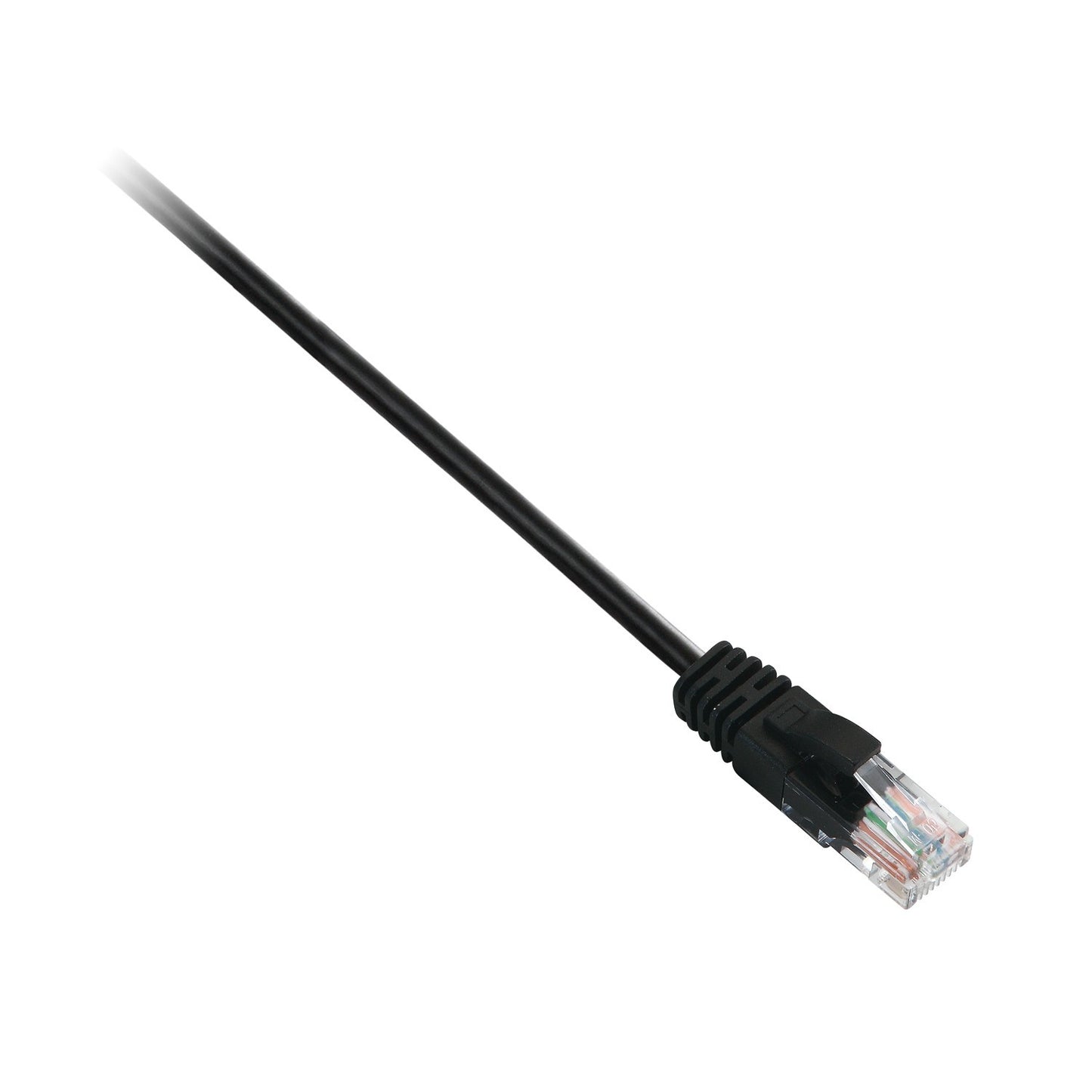 V7 - Cable negro Cat6 no blindado (UTP) con conector RJ45 macho a RJ45 macho 3m 10ft