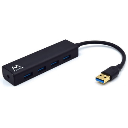 Ewent - EW1136 hub de interfaz USB 3.2 Gen 1 (3.1 Gen 1) Type-A 480 Mbit/s Negro