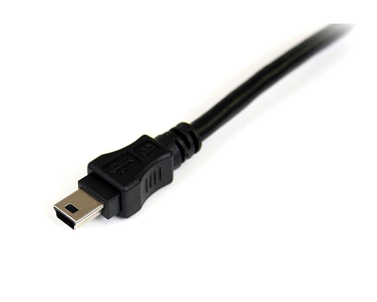 StarTech.com - Cable de 1 8m USB 2.0 en Y para Discos Duros Externos - Cable Mini B a 2x USB A