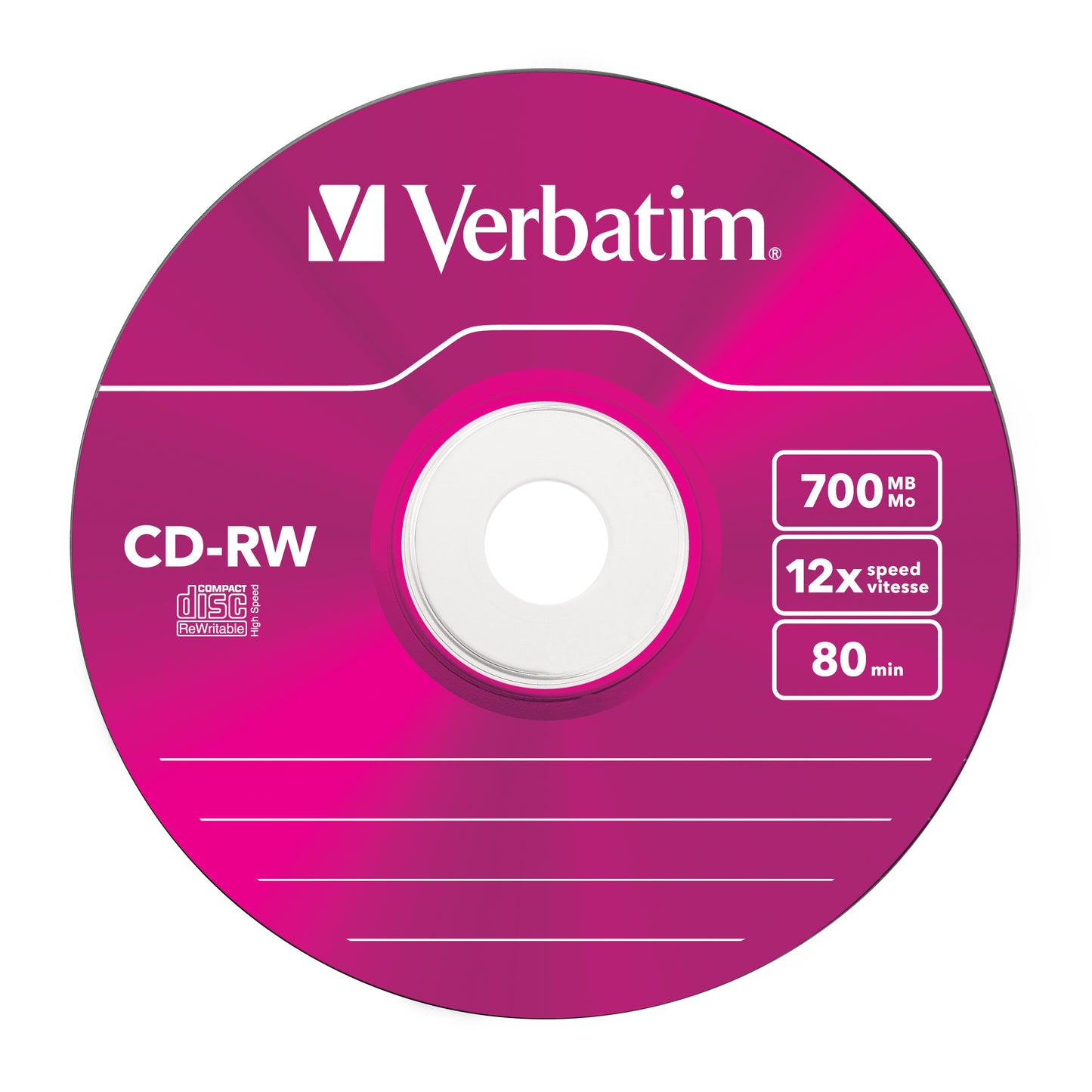 Verbatim - CD-RW Colour 12x 700 MB 5 pieza(s)