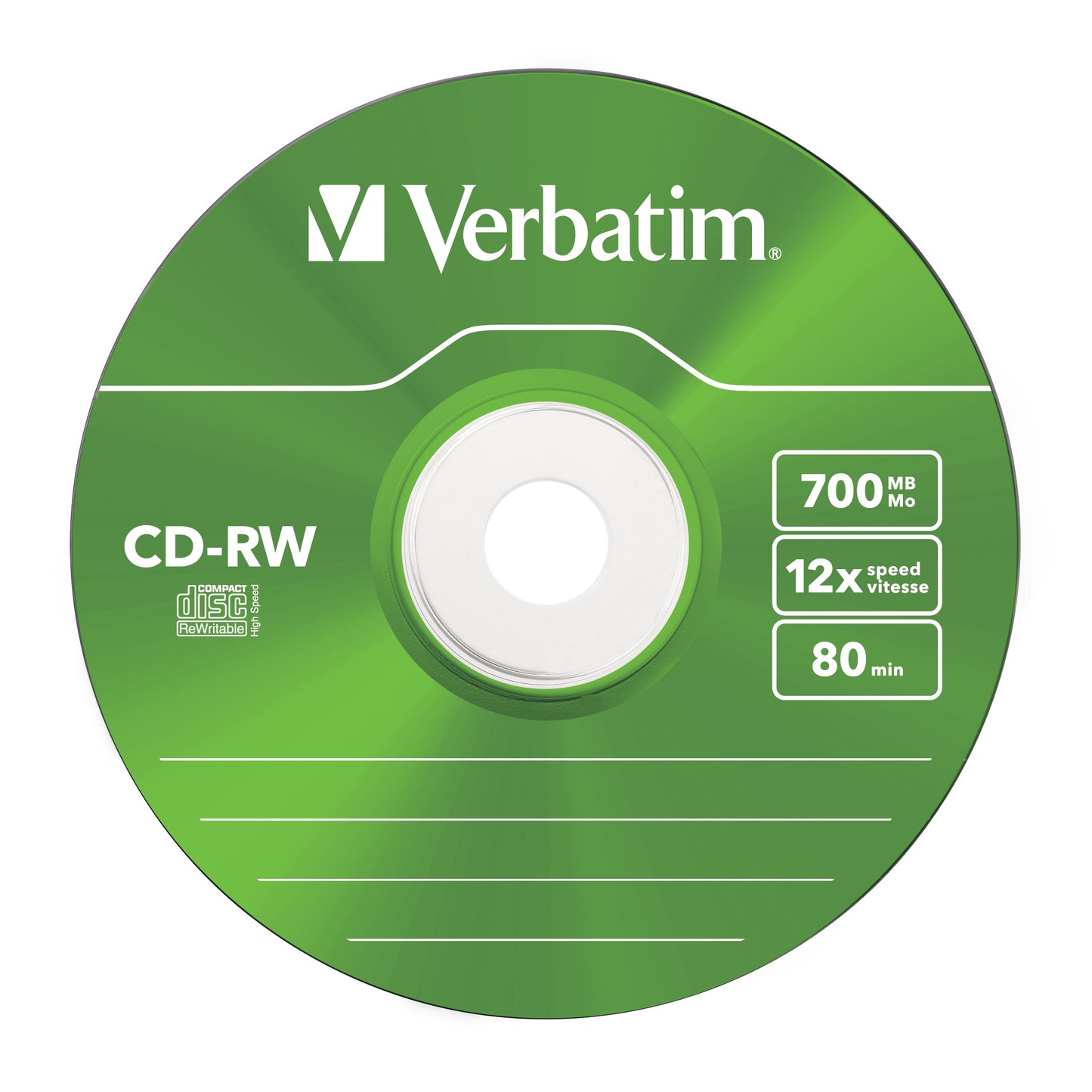 Verbatim - CD-RW Colour 12x 700 MB 5 pieza(s)