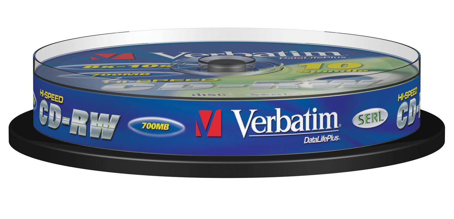 Verbatim - CD-RW 12x 700 MB 10 pieza(s)