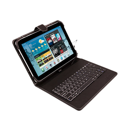 SilverHT - Funda Universal con Teclado Micro USB para tablets de 9" a 10.1"