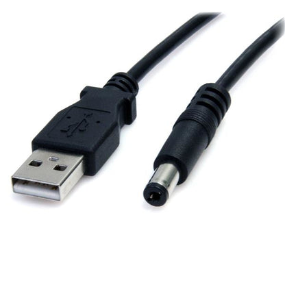 StarTech.com - Cable de 91cm de alimentación USB A a M de Tipo Barril de 5 5mm