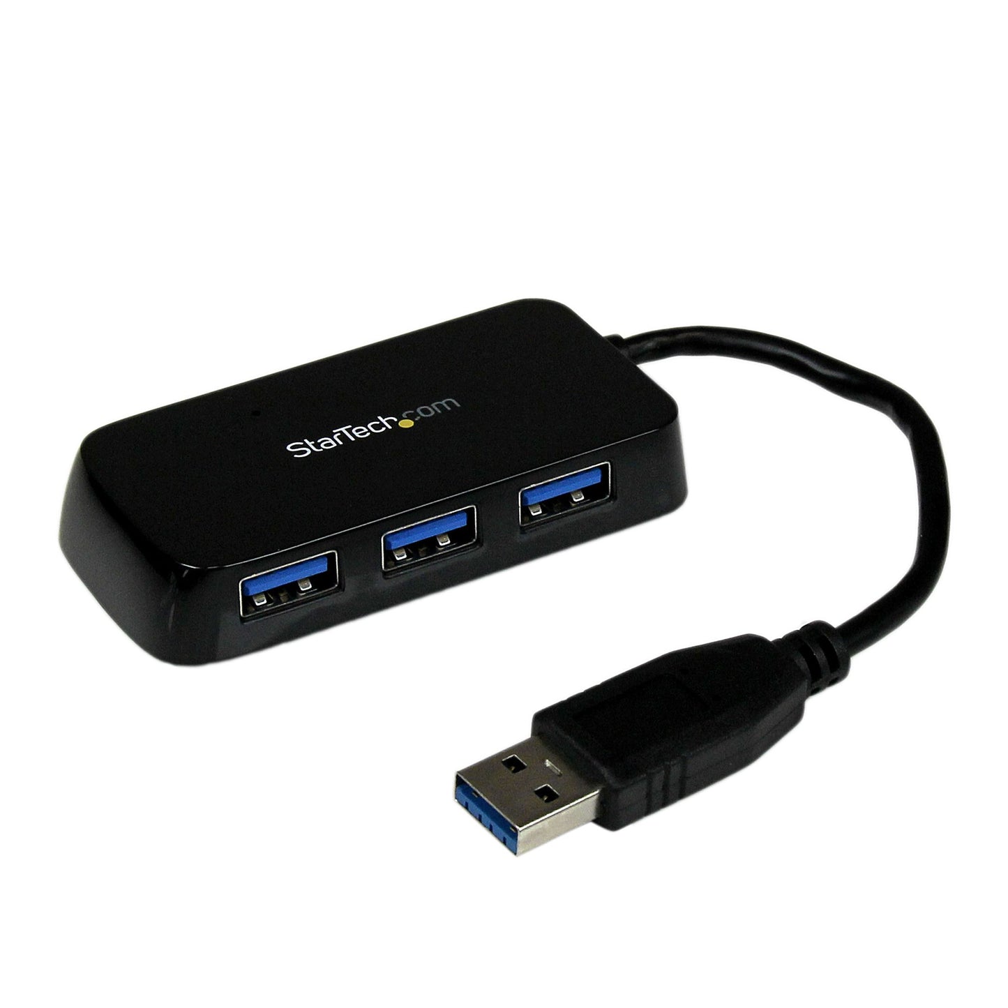 StarTech.com - Adaptador Concentrador Hub Ladrón USB 3.0 (5Gbps) Super Speed para Portátil de 4 Puertos Salidas - Negro