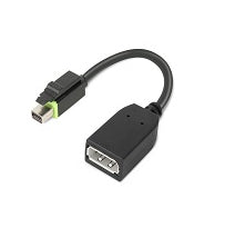 Lenovo - 4X90Q93975 adaptador de cable de vídeo Mini DisplayPort DisplayPort Negro