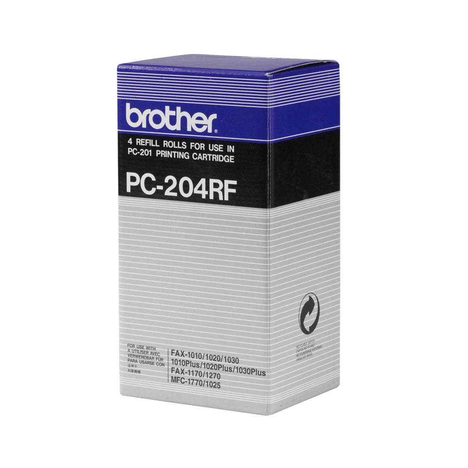 Brother PC-204RF suministro para fax Cinta de fax 420 páginas Negro 4 pieza(s)