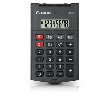 Canon - AS-8 calculadora Bolsillo Pantalla de calculadora Gris