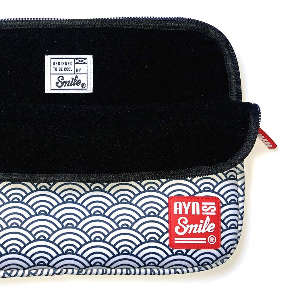 Smile - Laptop sleeve Kimono 1¡"13-14" Seigaiha