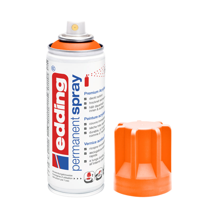 Edding - 5200 pintura acrílica 200 ml Naranja Bote de spray