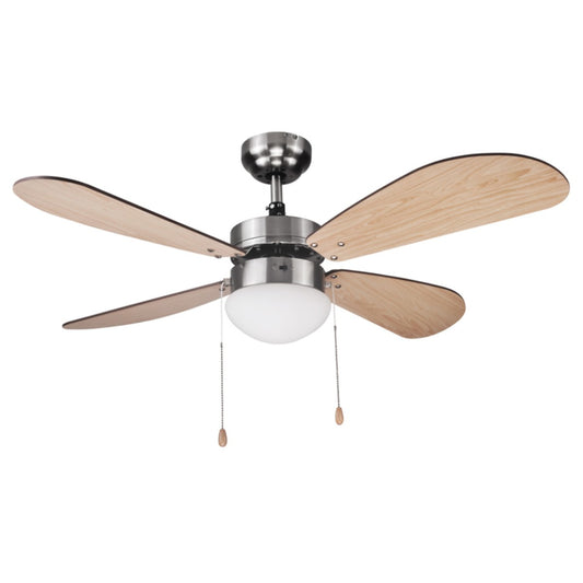 Haeger - Cozy Fan Acero inoxidable  Madera