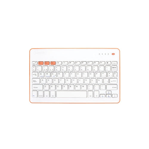 SilverHT Wireless KB White + Peach