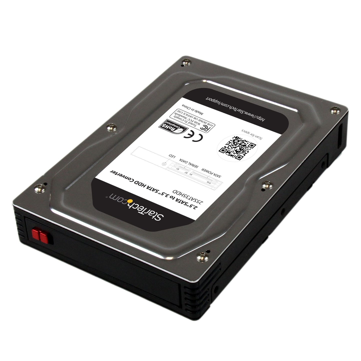 StarTech.com - Adaptador Caja para Discos Duros o SSD de 2 5" a 3 5" SATA - Convertidor para Disco Duro Externo para Unidades de hasta 12 5mm de Altura