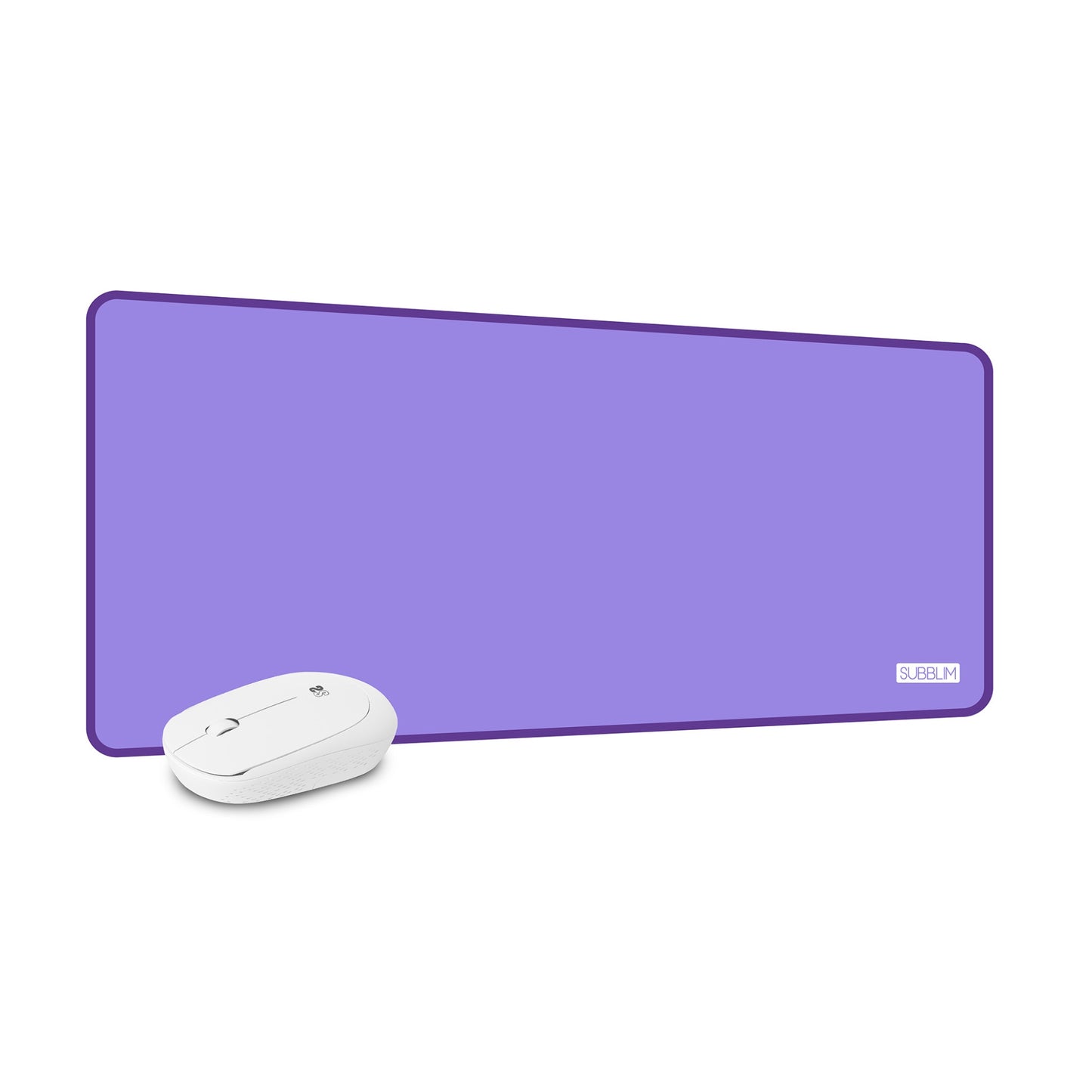 SUBBLIM - Alfombrilla con Ratón Harmony Pack Mousepad XL + Wireless Mouse Purple