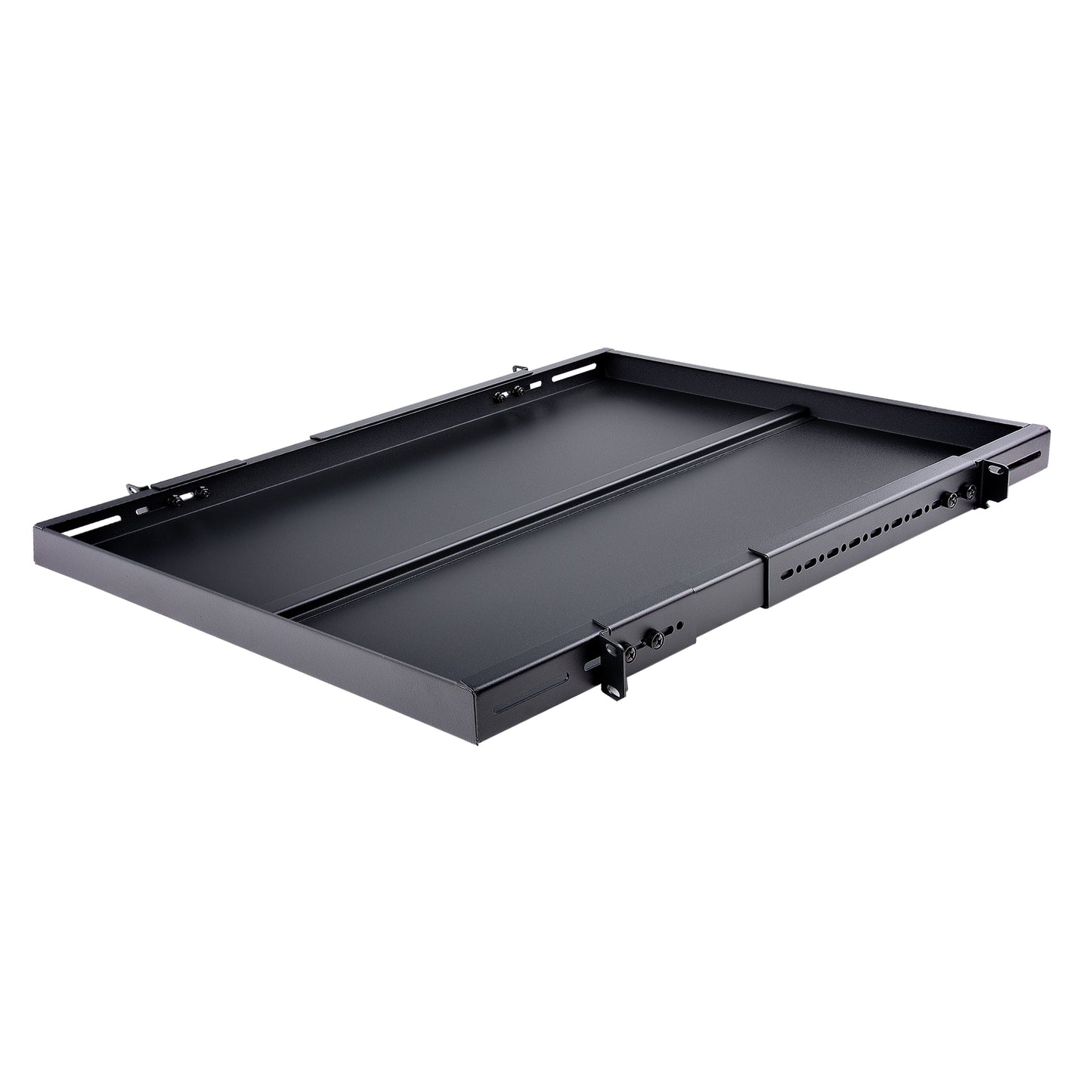 StarTech.com - Estante Ajustable 1U para Rack de Servidores - 150kg - Bandeja Universal de 19 Pulgadas Ajustable de 49 5 a 96 5cm - para Equipos de Red - 27 5" (69 8cm) de Profundidad para Rack de 19"