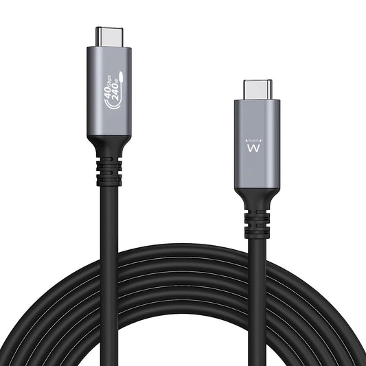 Ewent - EC1070 cable USB USB4 Gen 3x2 1 m USB C Negro