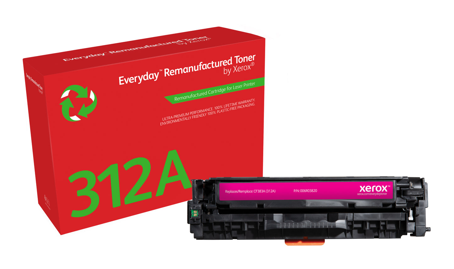 Everyday Tóner ™ Magenta remanufacturado de Xerox es compatible con HP 312A (CF383A), Capacidad estándar