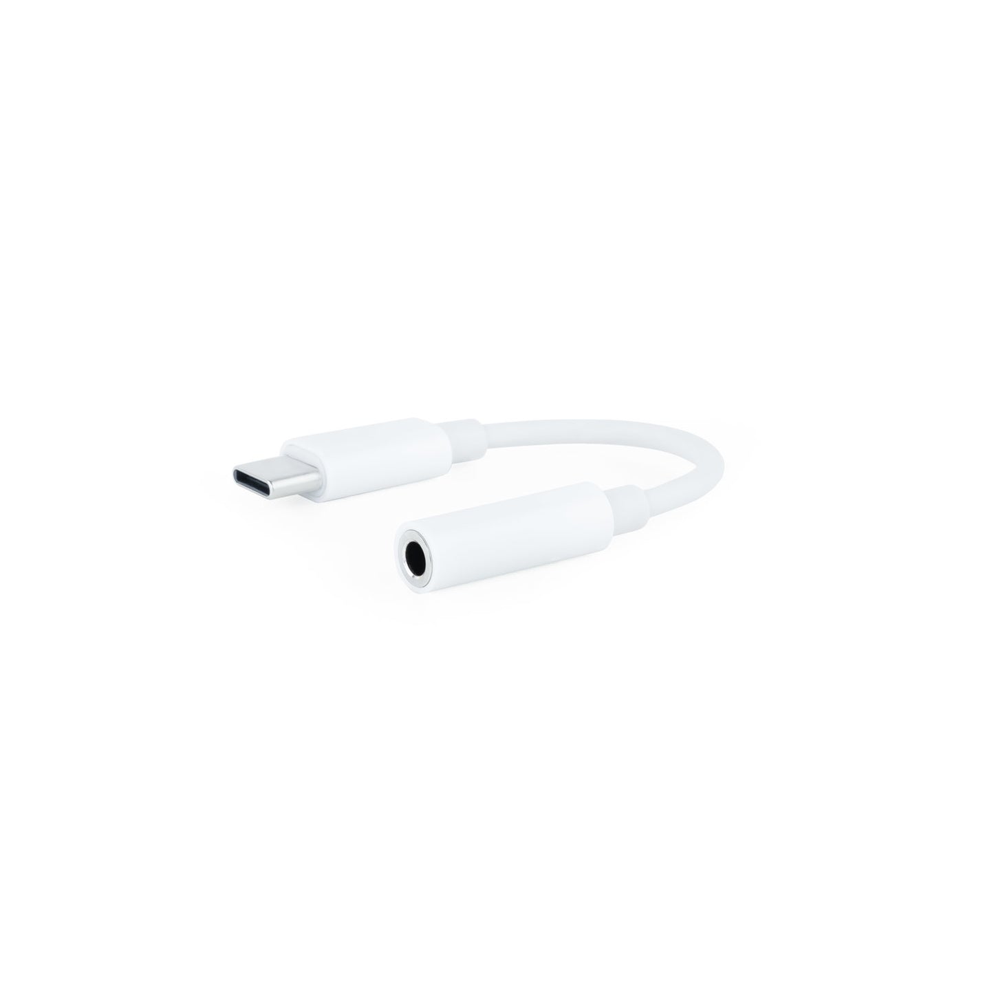 Nanocable - Cable Adaptador Audio USB-C/M a Jack 3.5/H  11 cm  Blanco