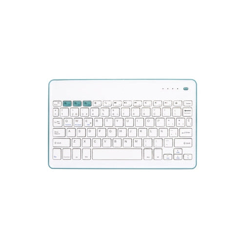 SilverHT Wireless KB White + Blue