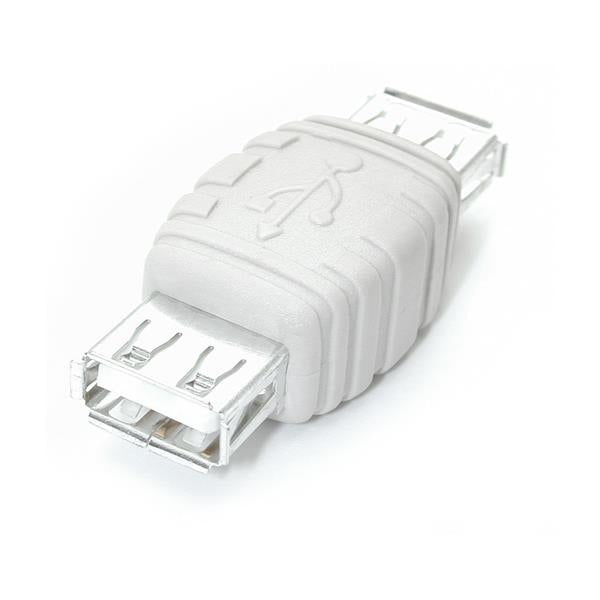 StarTech.com - Adaptador Conversor Cambiador de Género Gender Changer USB A - Hembra a Hembra - Blanco