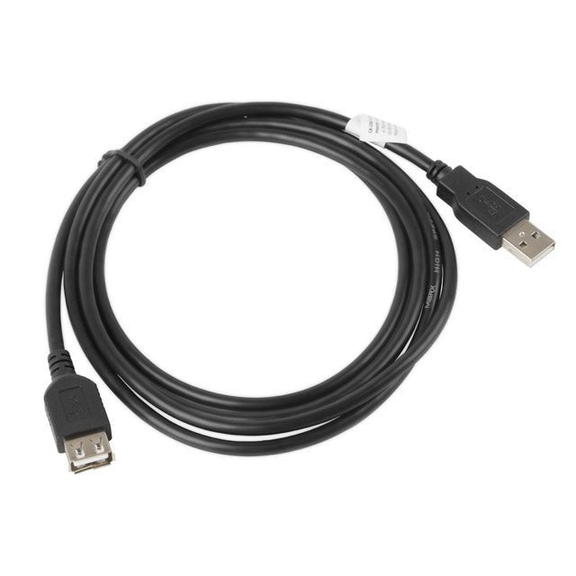 Lanberg - CA-USBE-10CC-0018-BK cable USB USB 2.0 1 8 m USB A Negro