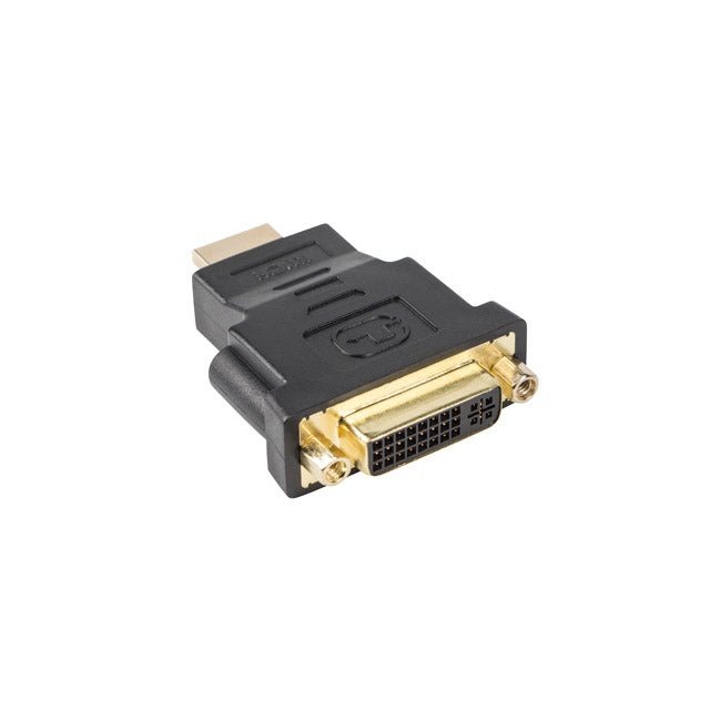 Lanberg - AD-0014-BK cambiador de género para cable HDMI DVI-D (F) (24 + 5) Negro