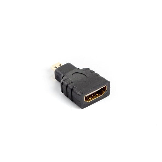 Lanberg - AD-0015-BK cambiador de género para cable HDMI Micro HDMI Negro